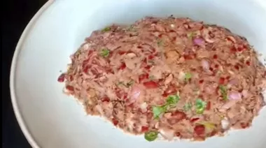 Rajma paratha wrap stuffed with rajma tikki, vegetables, and cheese 1